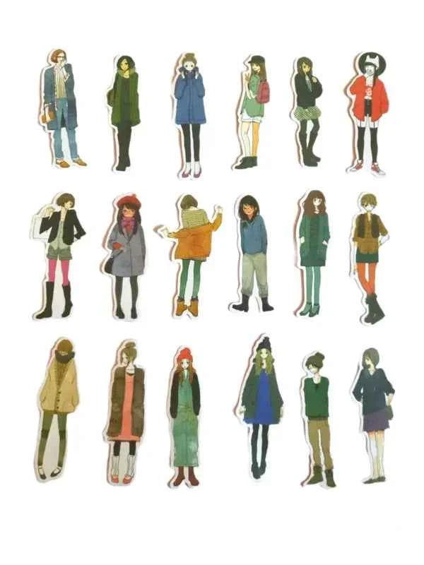 Vrouwenstickers | 18 stuks | Wintermode