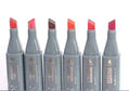 Twin Markers | Roodtinten | 6 stuks