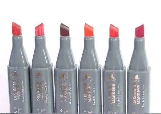 Twin Markers | Roodtinten | 6 stuks