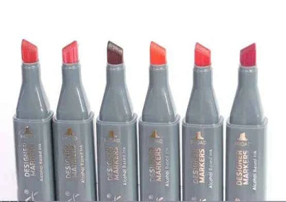 Twin Markers | Roodtinten | 6 stuks