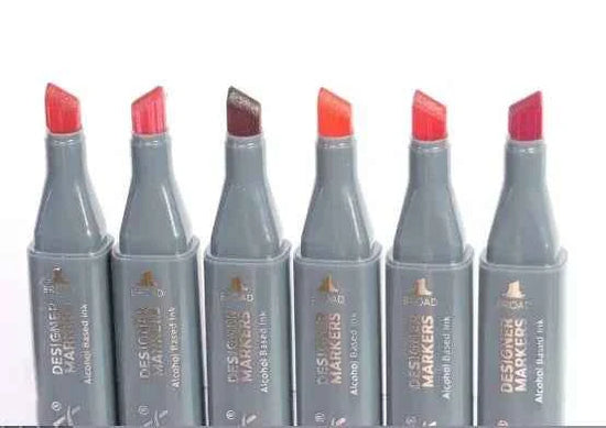 Twin Markers | Roodtinten | 6 stuks
