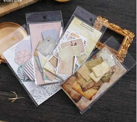 Kartonnen stickers | Roze tinten | Beschrijfbaar