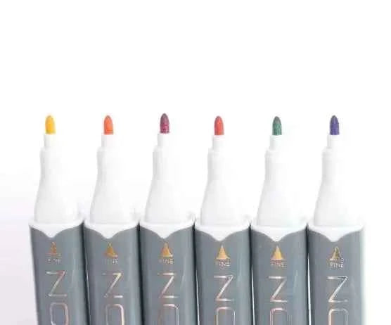 Twin Markers | Felle Kleuren | 6 stuks