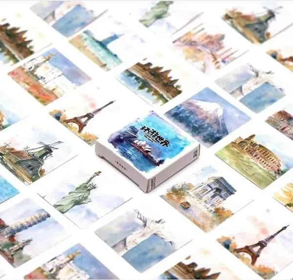 Stickerdoosje | Reizen- en monumentenstickers