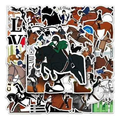 Paardenstickers | Oranje | Voor Kinderen