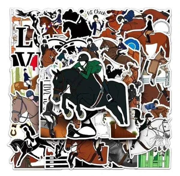 Paardenstickers | Oranje | Voor Kinderen