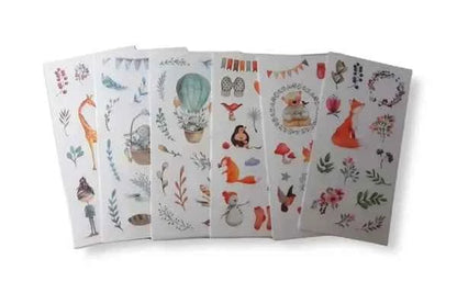 6 vellen washistickers | Lieve Stickers | Pasteltinten