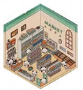 3D- Scene stickers | Supermarkt