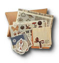30-delig papier- en stickerset | Thema handwerken en naaien