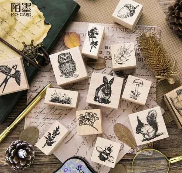 Houten stempel | Paddenstoel | 3 x 3 cm