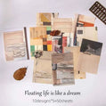 Floating is like a dream – Vintage dessinpapier met roodtinten