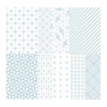 Designpapier Set – 83x55 mm- Lichtblauw