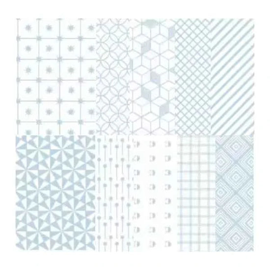 Designpapier Set – 83x55 mm- Lichtblauw
