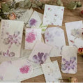 Doosje papier | Bloemen in bruine tinten