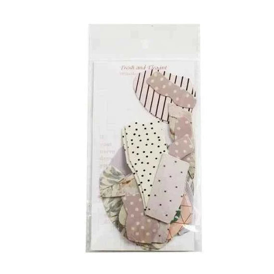 Kartonnen stickers | Roze tinten | Beschrijfbaar