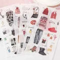 6 vellen washistickers | Kleding