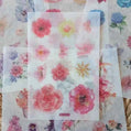 6 vellen washistickers | Rozen en andere Bloemen
