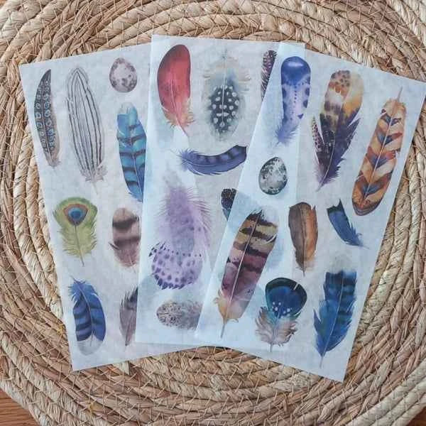 3 vellen washistickers | Veren