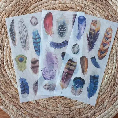 3 vellen washistickers | Veren