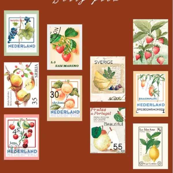 Washitape | Fruit | Postzegelvorm