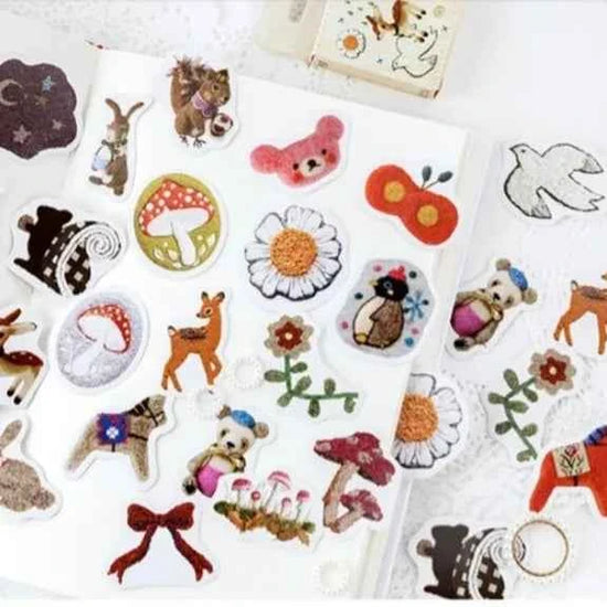 Stickerdoosje | Patchwork winterstickers | Voor kinderen