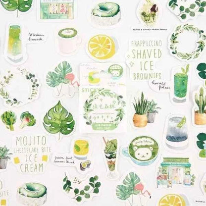 Stickerdoosje | Zomerse groene stickers