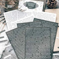 Tekststickers | Donkergrijs met wit | 528 stuks