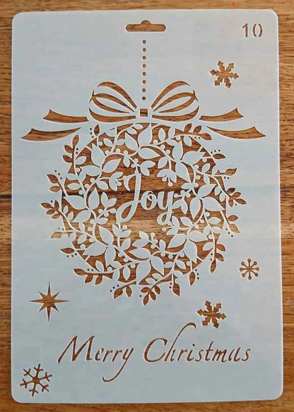 Sjabloon kerst - Kerstbal joy