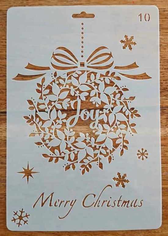 Sjabloon kerst - Kerstbal joy