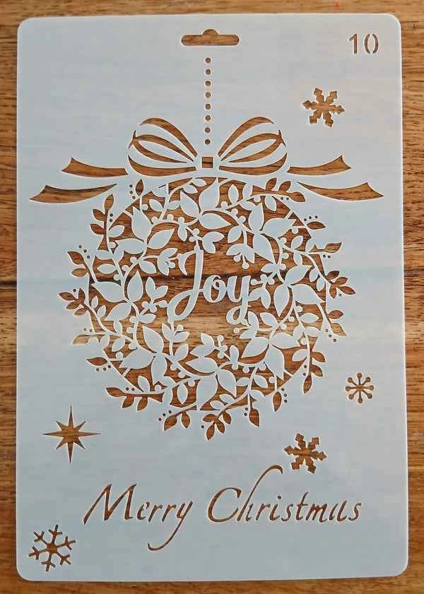 Sjabloon kerst - Kerstbal joy