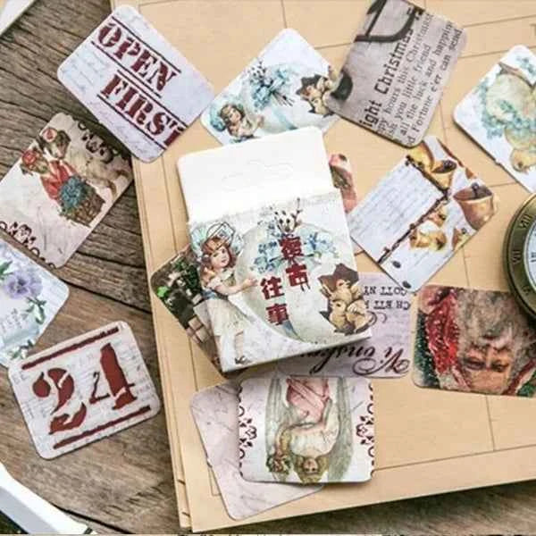 Stickerdoosje | Retro winterstickers