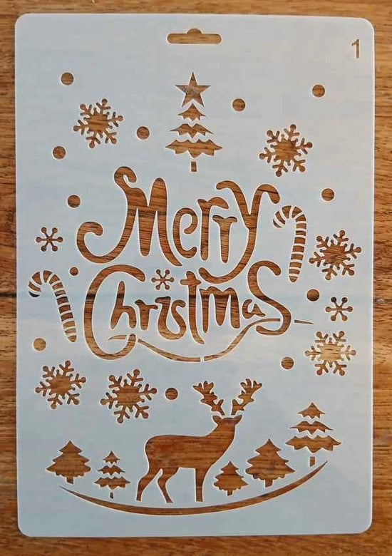 Sjabloon kerst - Merry Christmas