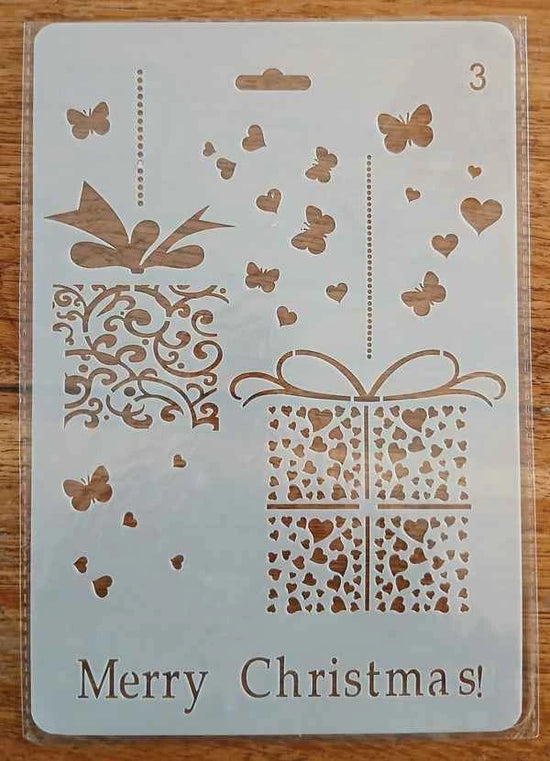 Sjabloon kerst - Cadeaus