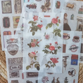 6 vellen washistickers | Vintage Stickers