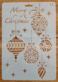 Sjabloon kerst - 5 Kerstballen
