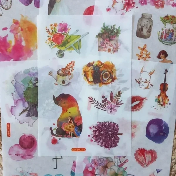 6 vellen washistickers | Huwelijk