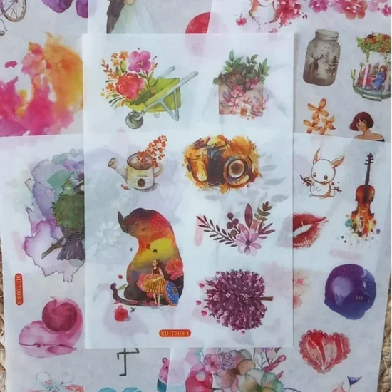 6 vellen washistickers | Huwelijk