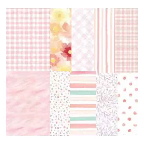 Designpapier Set – 83x55 mm- Roze