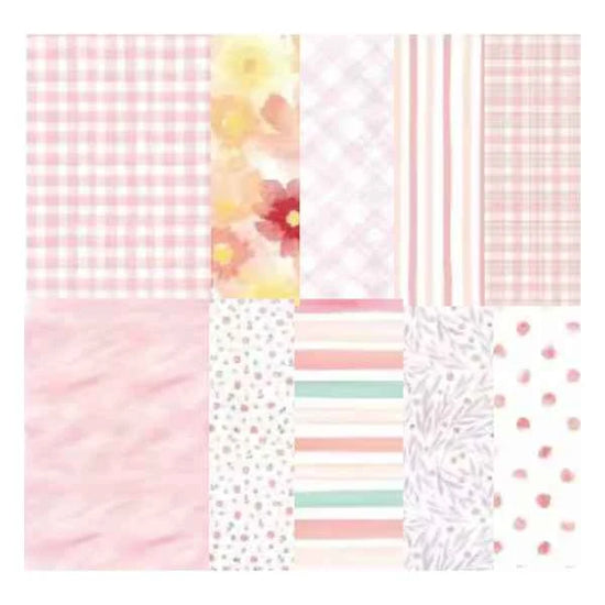 Designpapier Set – 83x55 mm- Roze