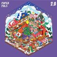 3D- Scene stickers | Kerstmarkt