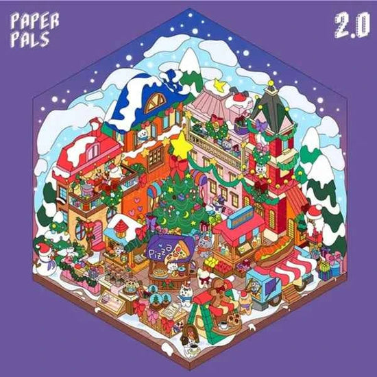 3D- Scene stickers | Kerstmarkt