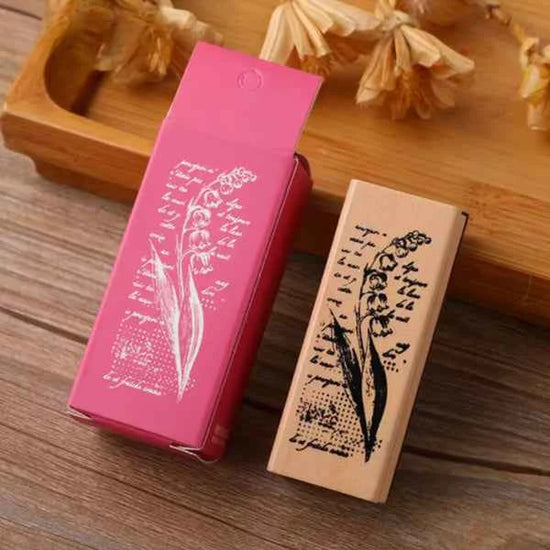 Houten stempel | Lelie | 2,5 x 6,5 cm