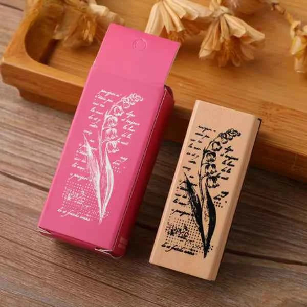 Houten stempel | Lelie | 2,5 x 6,5 cm