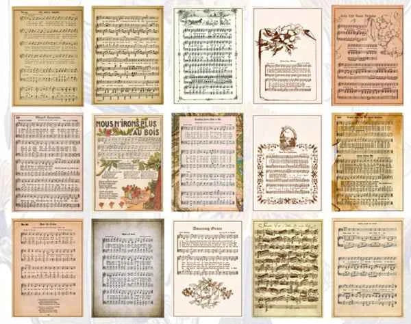 Papierblokje 60 vellen | Muziekschrift