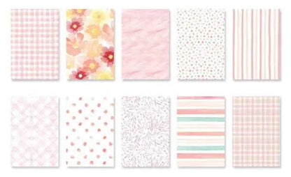 Designpapier Set – 83x55 mm- Roze