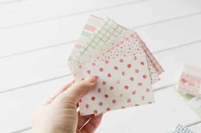 Designpapier Set – 83x55 mm- Roze