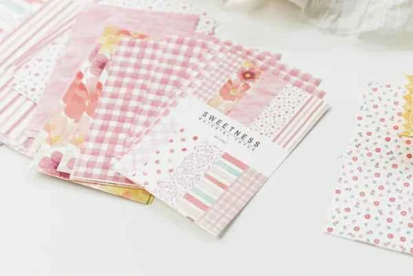 Designpapier Set – 83x55 mm- Roze