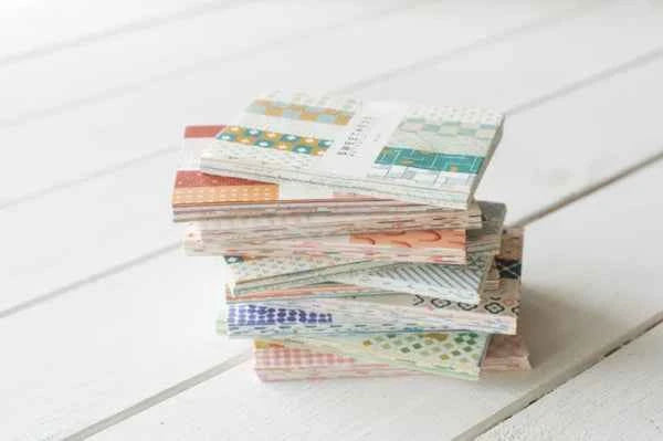 Designpapier Set – 83x55 mm- Retro kleuren