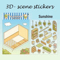 3D- Scene stickers | Sunshine home