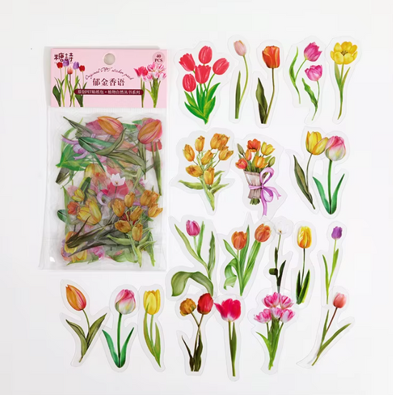 PET-stickers | Tulpen